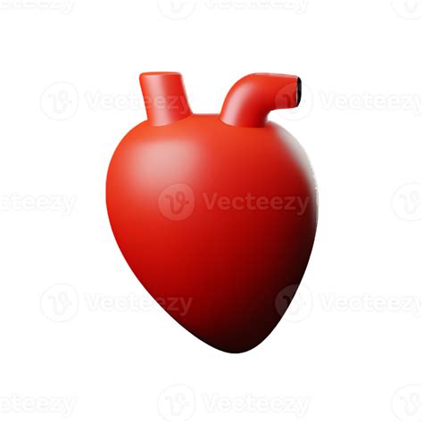 Human Real Heart 3d Rendering Icon Illustration 29188390 Png
