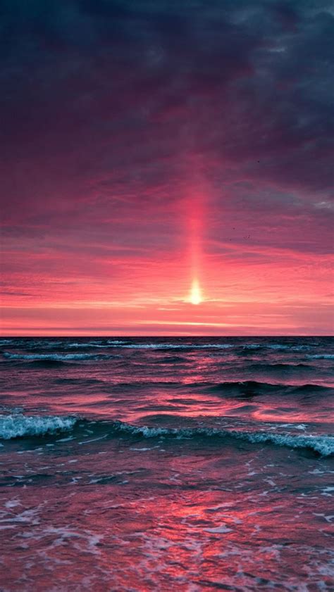Fantasy Ocean Sunset Landscape Iphone Wallpapers Free Download