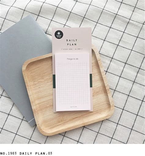Daily Plan Sticky Notes Things To Do Weekly Notepad Etsy UK