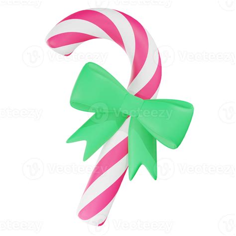 Candy Cane Christmas 3d Illustration 27118802 Png