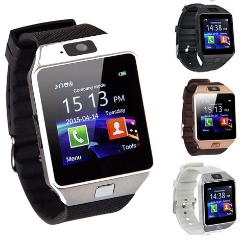 Bluetooth Smart Watch Phone Camera Sim Card For Android Ios Phones