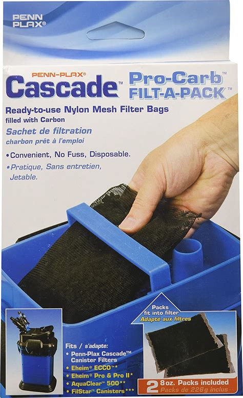 Penn Plax Cascade Pro Carb Bidon à Filtre Pour Les Aquariums 2 Pack