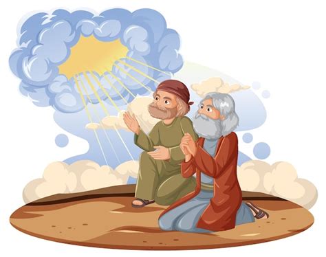 Premium Vector Cartoon Illustration Of People Praying To God