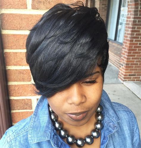 60 Great Short Hairstyles For Black Women Asymmetrical Hairstyles
