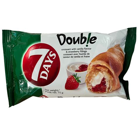 7 Days Croissant With Vanilla Flavour And Strawberry Filling Euro