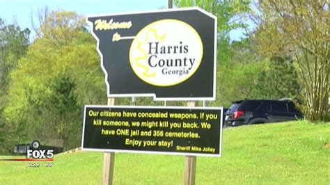 Georgia Sheriffs New Welcome Sign Turning Heads Going