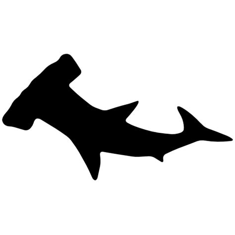 Hammerhead Shark Silhouette Sticker