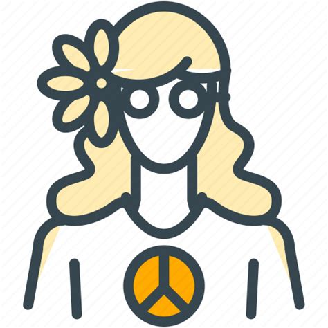 Avatar Flower Hippie Person Profile Woman Icon Download On