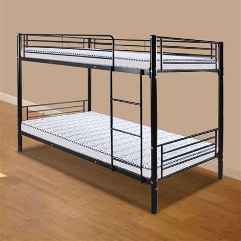 Winado Modern Iron Bunk Bed With Ladder And Guardrail For Kidstwin