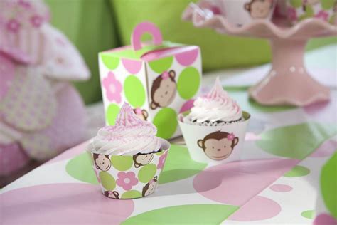 Get The Cutest Pink Mod Monkey Party Decorations Party Decorations
