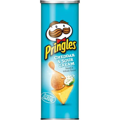 Pringles Cheddar And Sour Cream Potato Crisps 55 Oz 14 Pack Walmart