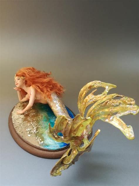 Ooak Art Doll Mermaid Magical Sea Creature Fantasy Inhabitant Of The