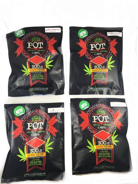 Pot Chips Lol Edibles 300mg Thc 4 Options Bud Man Orange County