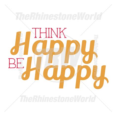 Think Happy Be Happy Vector Design Va Thinkhappybehappy