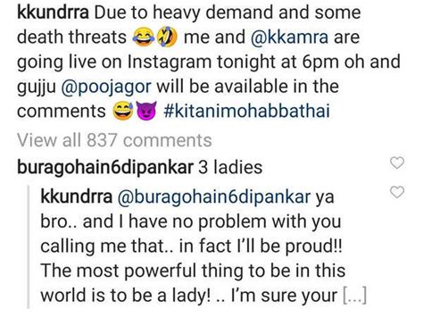 Karan Kundras Savage Reply To A Troll Who Called Him A Lady Is Winning Hearts Times Of India