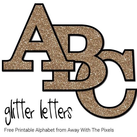Rubber Stamping Alphabet Printables Glitter Letters Alphabet Templates