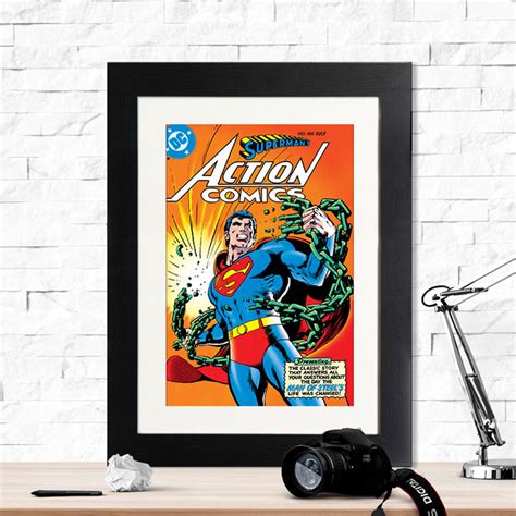 Superman Unchained Retro Print By Instajunction