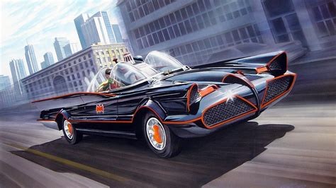 Wallpaper Dc Comics Tv Batman And Robin Batmobile Car Artwork