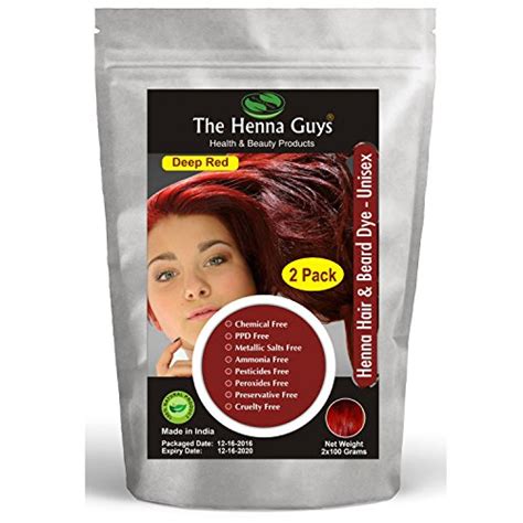 Henna powder for red hair dye mehndi mehandi tattoo lawsonia inermis free ship. DEEP RED Henna Hair & Beard Color / Dye - 2 Pack - The ...