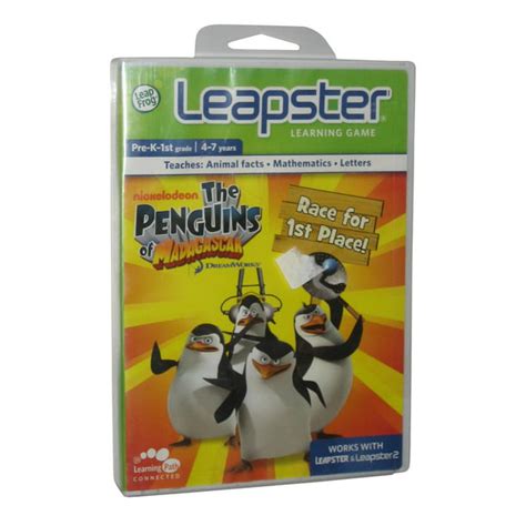 Leapfrog Leapster Penguins Of Madagascar Learning Kids Game Walmart