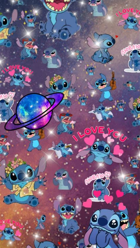 Stitch Themed Wallpaper Iphone Wallpaper Girly Cute
