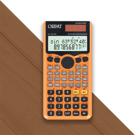 Scientific Desktop Calculators Sc 401 Ms Tengerine Orpat Group