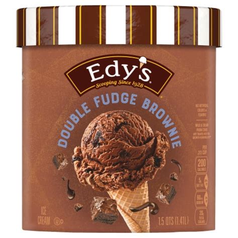 Dreyersedys Grand Double Fudge Brownie Ice Cream Tub 48 Oz Kroger