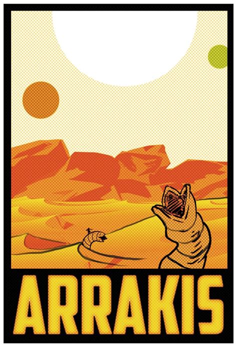 Arrakis 13 X 19 Travel Poster Dune Etsy