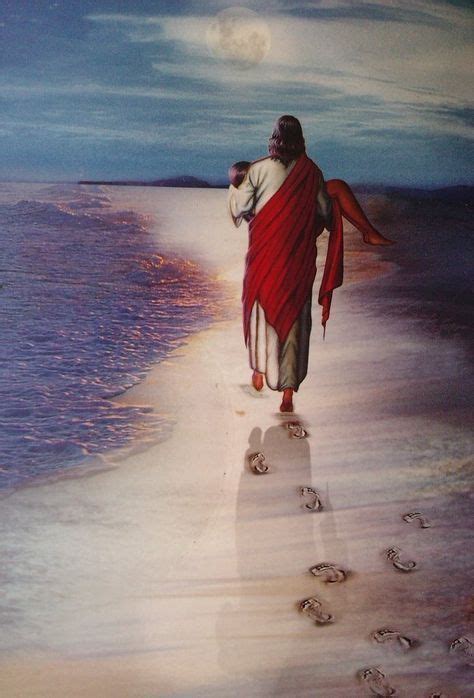 Follow Jesuss Footsteps Help Each Other Jesus Pictures Jesus Art Prophetic Art