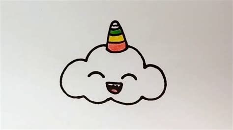 How To Draw A Unicorn Clouddrawings For Children Youtube
