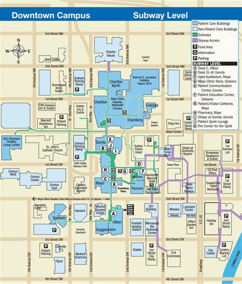 Mayo Clinic Map Color 2018