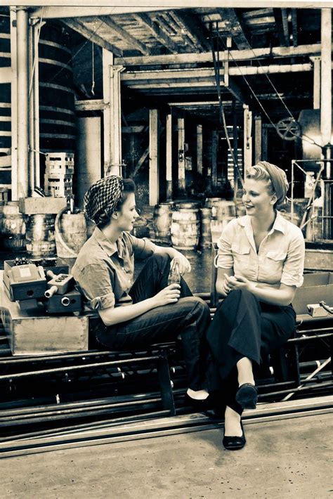 Vintage Photography Project Female Factory Workers 1940s
