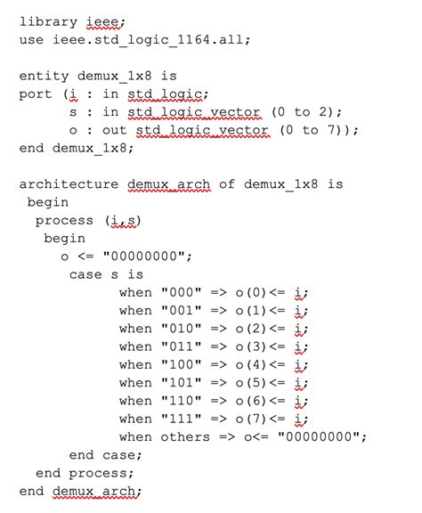 Vhdl Tutorial 14 Design 1×8 Demultiplexer And 8×1 Multiplexer Using Vhdl