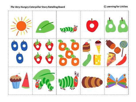 The very hungry caterpillar worksheets and . #caterpillar #printable #colourful #resource #hungry # ...