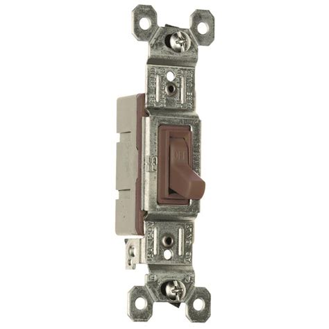Pass And Seymourlegrand 15 Amp 3 Way Toggle Light Switch Brown In The