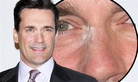 mad men star jon hamm suffers embarrassing make up malfunction daily mail online