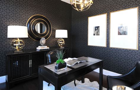 Black And Gold Office Design Decor Photos Pictures Ideas