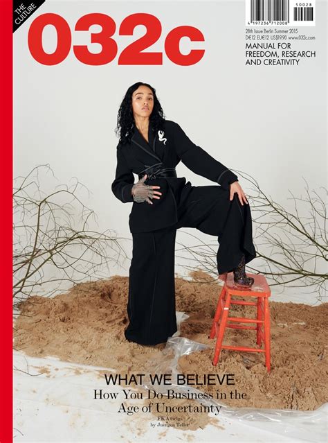 Fka Twigs Suits Up Anja Goes Flash Dance For 032c Covers