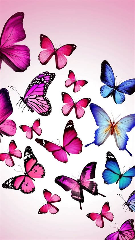 Butterflies Mobile Wallpaper Papel De Parede Imagem De Fundo