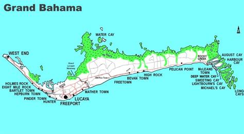 Detailed Map Of Grand Bahama Ontheworldmap The Best Porn Website