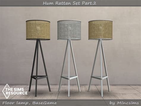 The Sims Resource Hum Rattan Floor Lamp