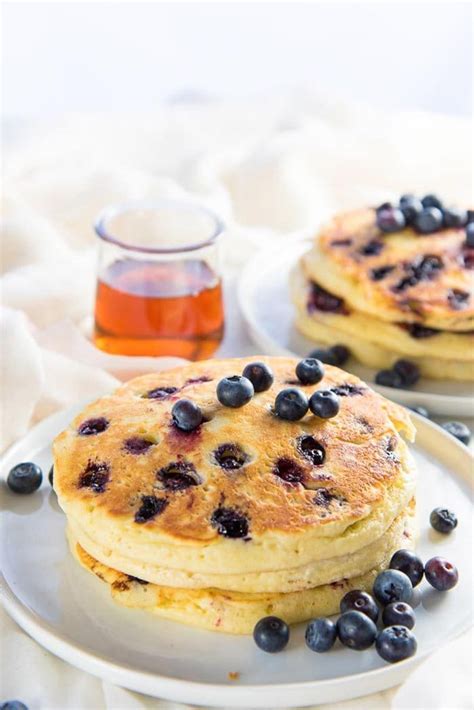 The Fluffiest Blueberry Pancakes The Flavor Bender