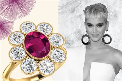 Katy Perrys Ruby Engagement Ring From Orlando Bloom