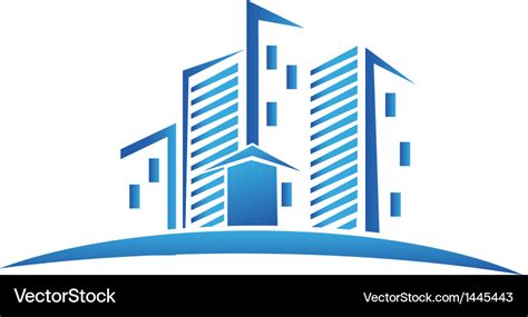 Buildings Real Estate Logo Royalty Free Vector Image