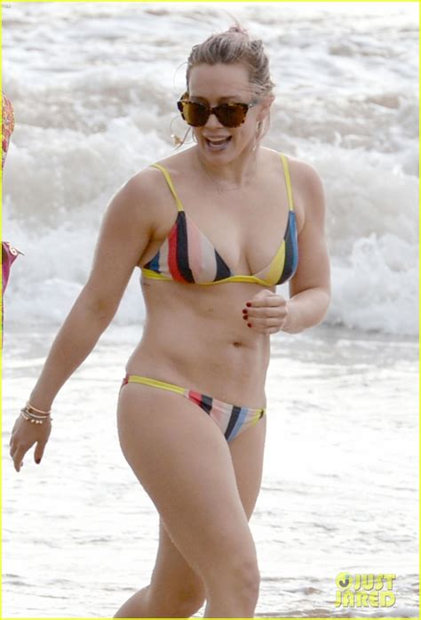 Full Sized Photo Of Hilary Duff Shows Off Amazing Body In A Bikini In Hawaii Photo