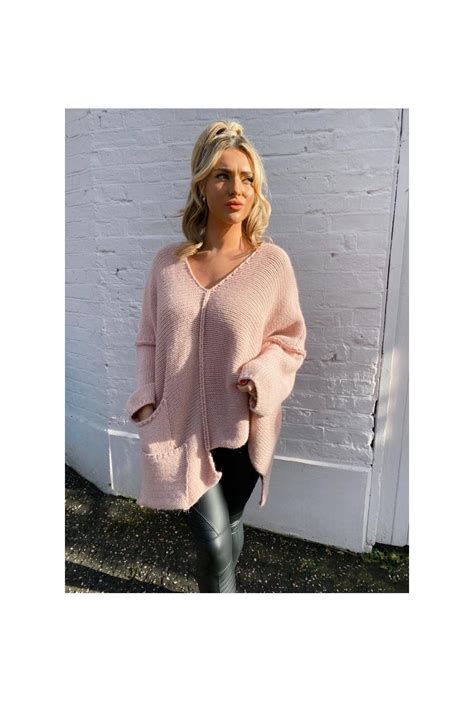 Sale Ryder Oversized Knit Pink New In From Ruby Room Uk