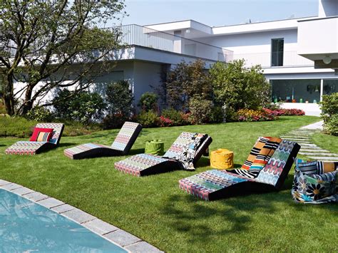 Missoni Chaise Lounger Couture Outdoor