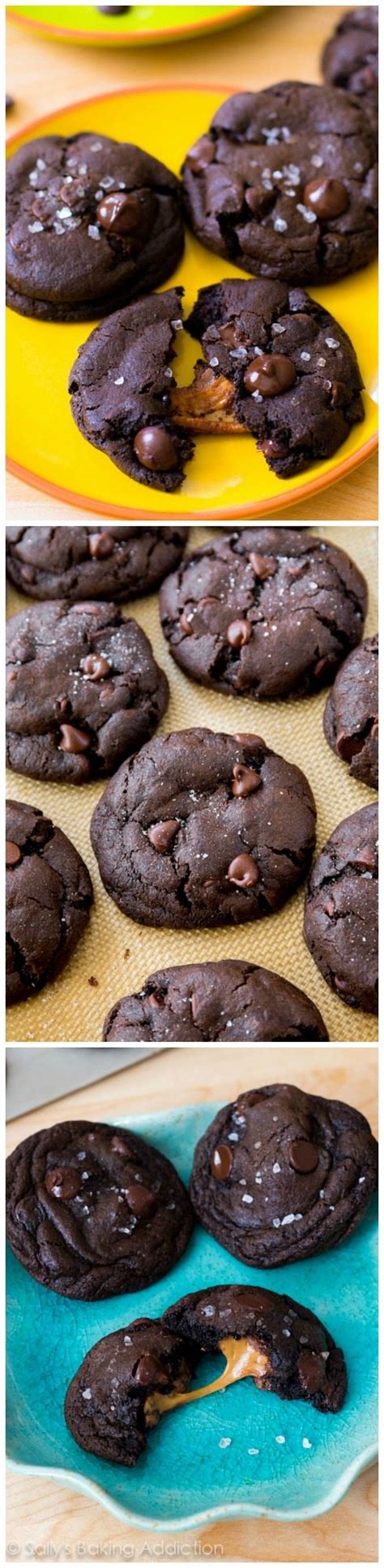 Salted Caramel Dark Chocolate Cookies Sallys Baking Addiction