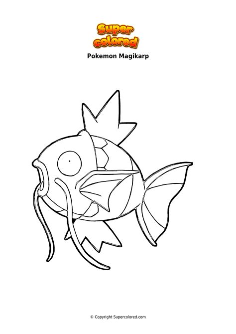 Disegno Da Colorare Pokemon Magikarp