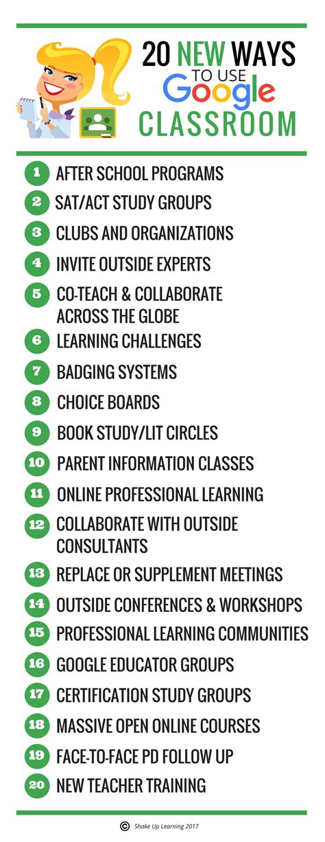 As of 2021, approximately 150 million users use google classroom. 20 New Ways to Use Google Classroom infographic | Shake ...